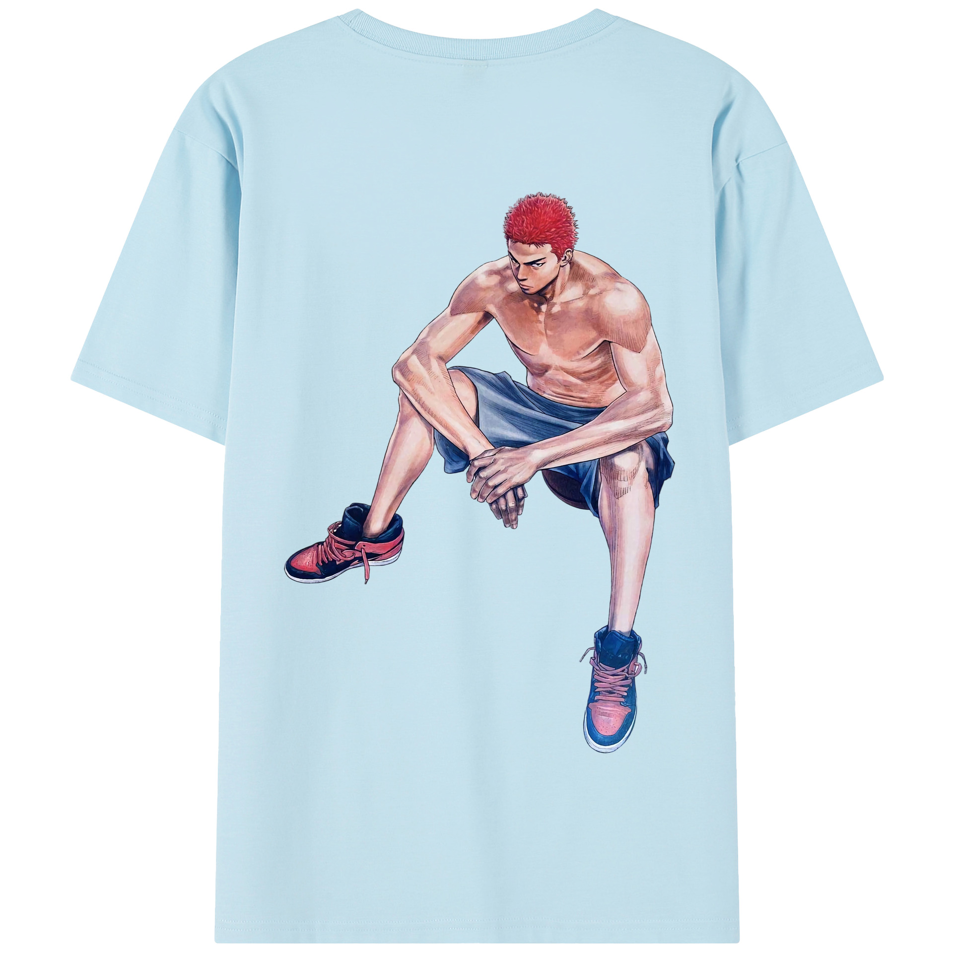 SLAM DUNK／スラムダンク 綿100％半袖Tシャツ（背面プリント）